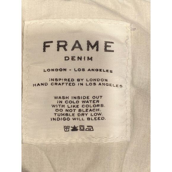 Frame Jeans Womens 27 Le High Skinny Light Wash Denim frayed ankles with zippers - Picture 5 of 5